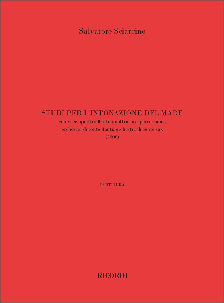 Studi Per L'Intonazione Del Mare